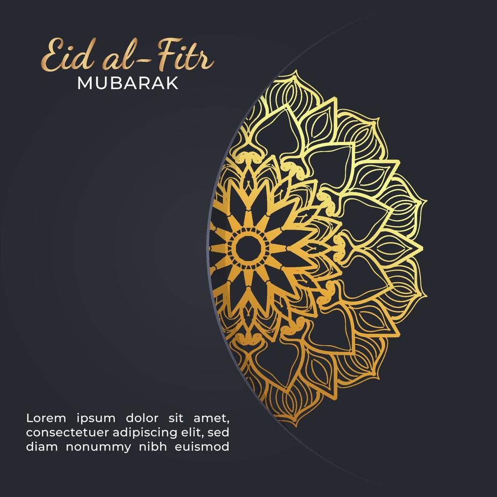 Eid mubarak celebratory illustration vector