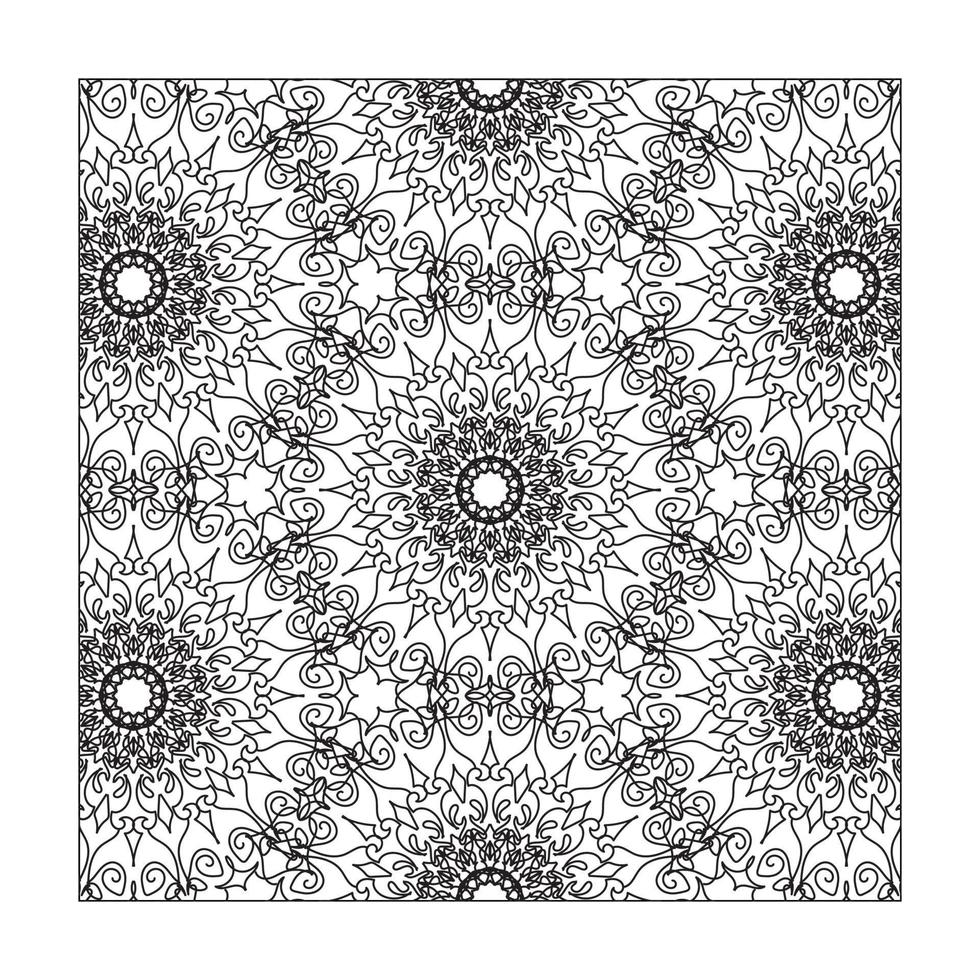 Hand drawn mandala. decoration in ethnic oriental  doodle ornament. vector