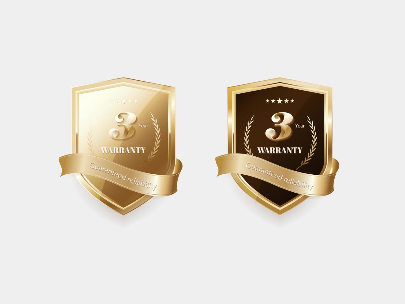 Luxury golden label and symbol vector