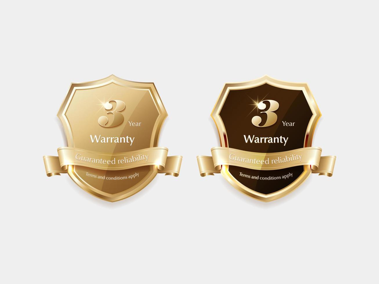 Luxury golden label and symbol vector