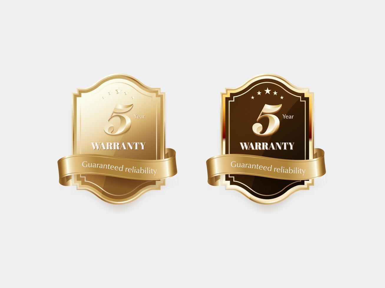 Luxury golden label and symbol vector