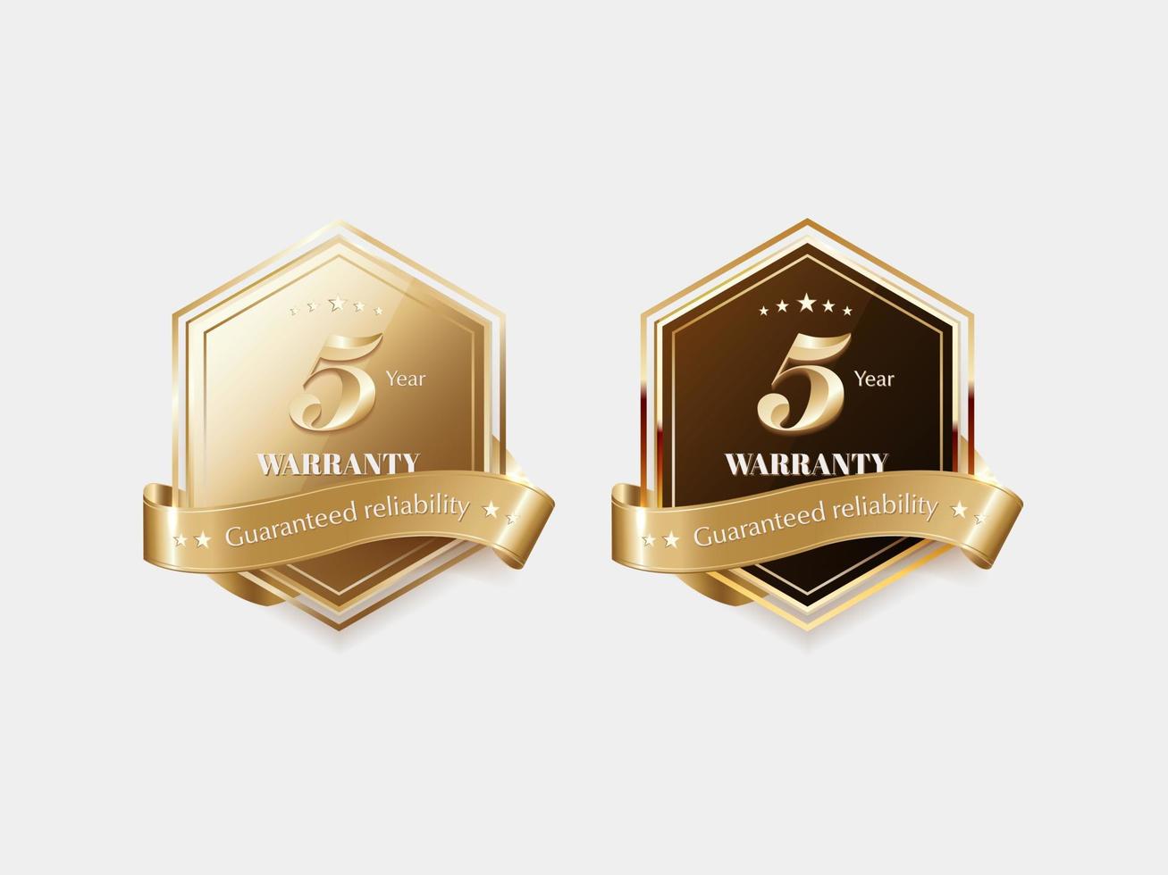 Luxury golden label and symbol vector