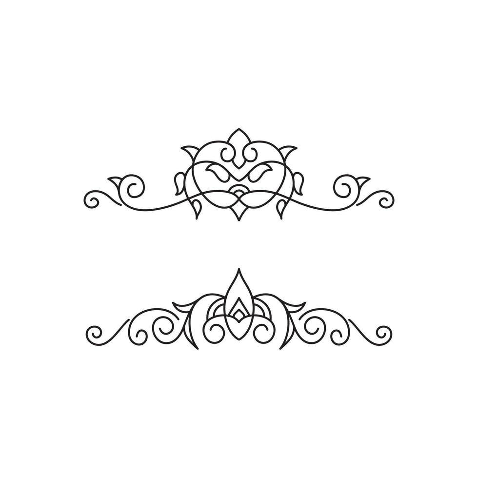 ornament for frame artwork and pinstripe vector