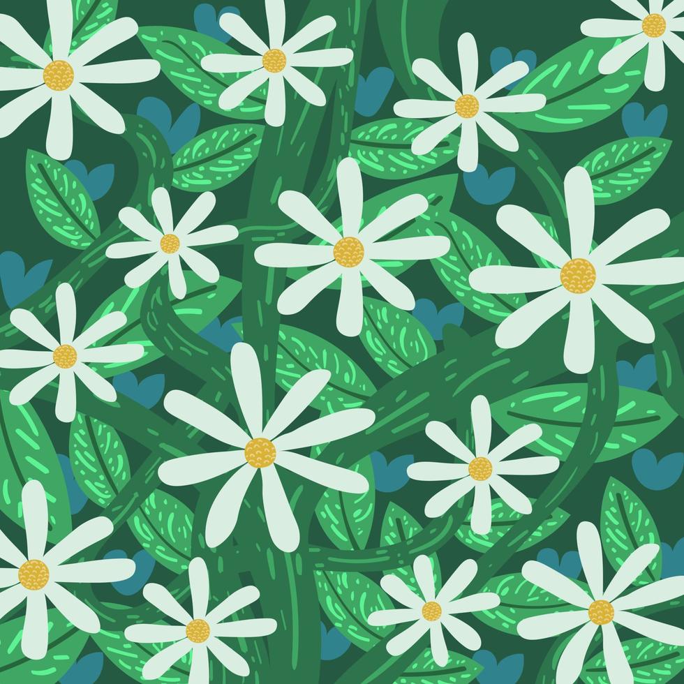 Hand Drawn Floral Pattern Background vector