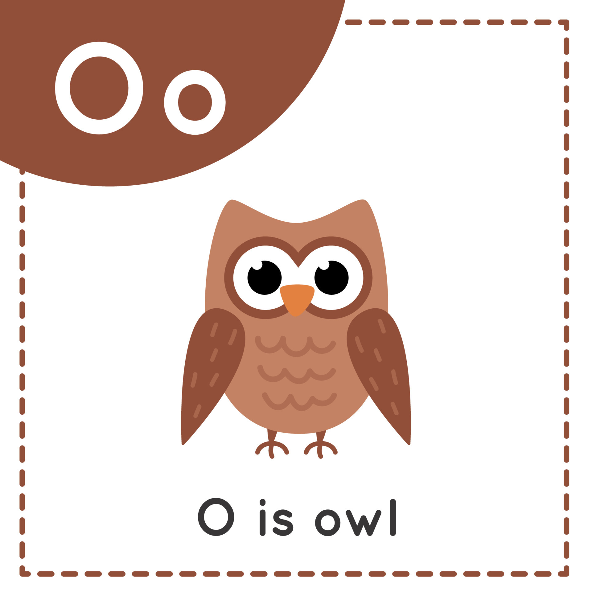 Learning English alphabet for kids. Letter O. Cute cartoon owl. 6574037 Vector Art at Vecteezy Learning English alphabet for kids. Letter O. Cute cartoon owl. 6574037 Vector Art at Vecteezy