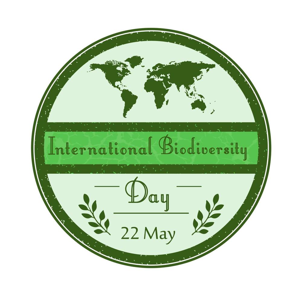 International biodiversity day background vector