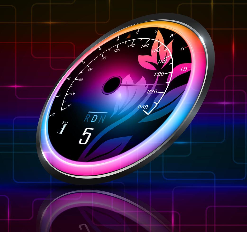 Speedometer abstract background vector