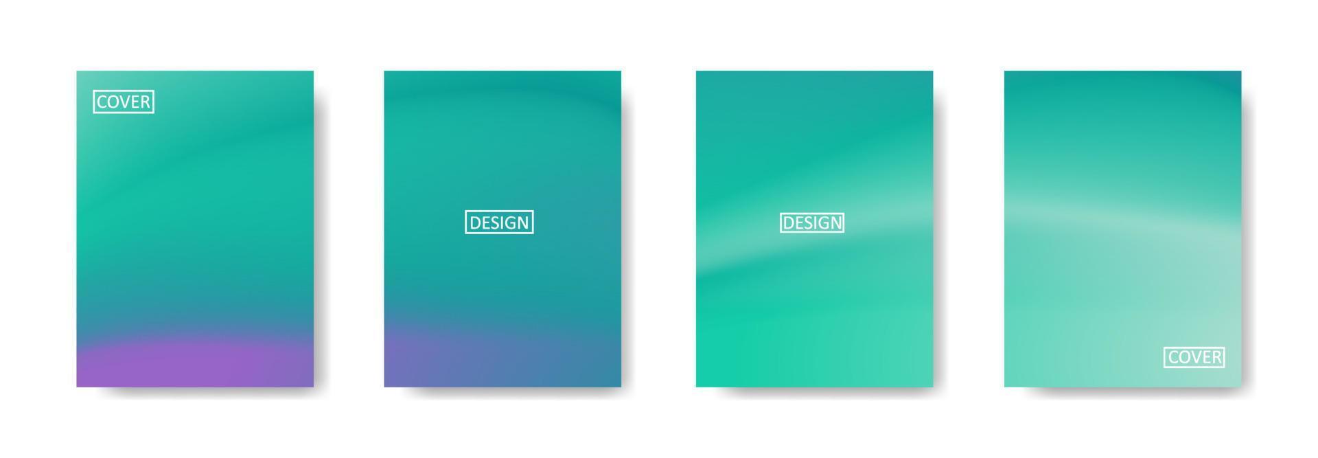 Collection of gradient background for poster flyer banner vector