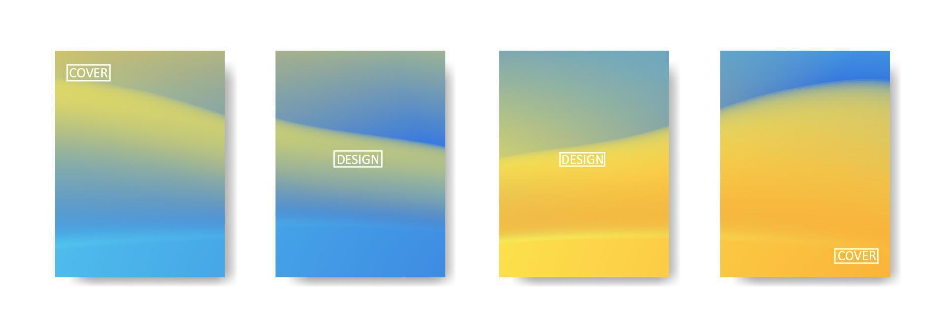 Set of abstract background with beautiful gradation color, colorful background for poster flyer banner backdrop.vertical banner.cool fluid background vector illustration