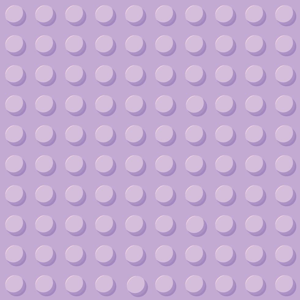 Block pastel purple plastic toys seamless pattern.Constructor. Vector illustration