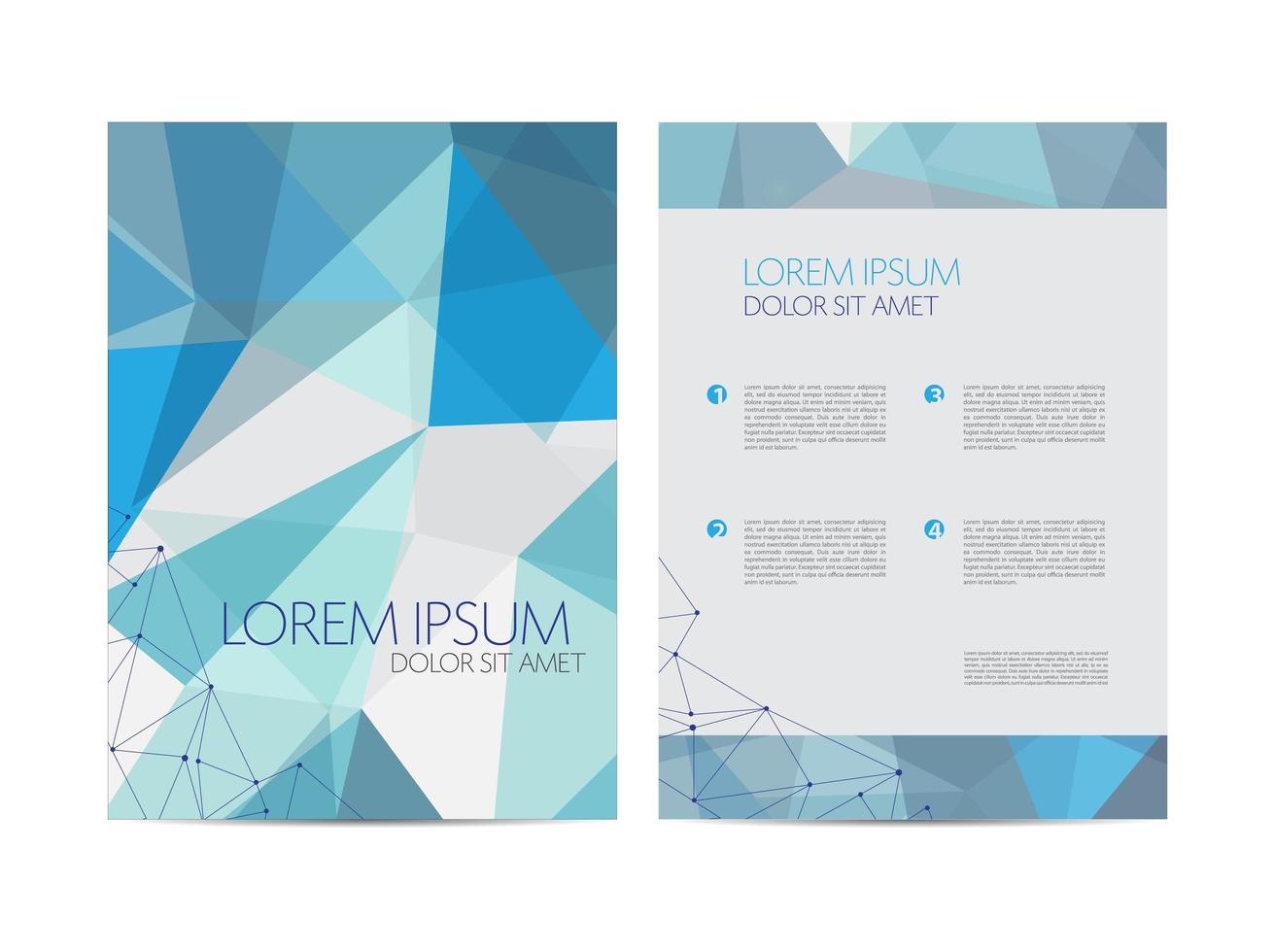 Abstract vector modern flyer brochure design templates