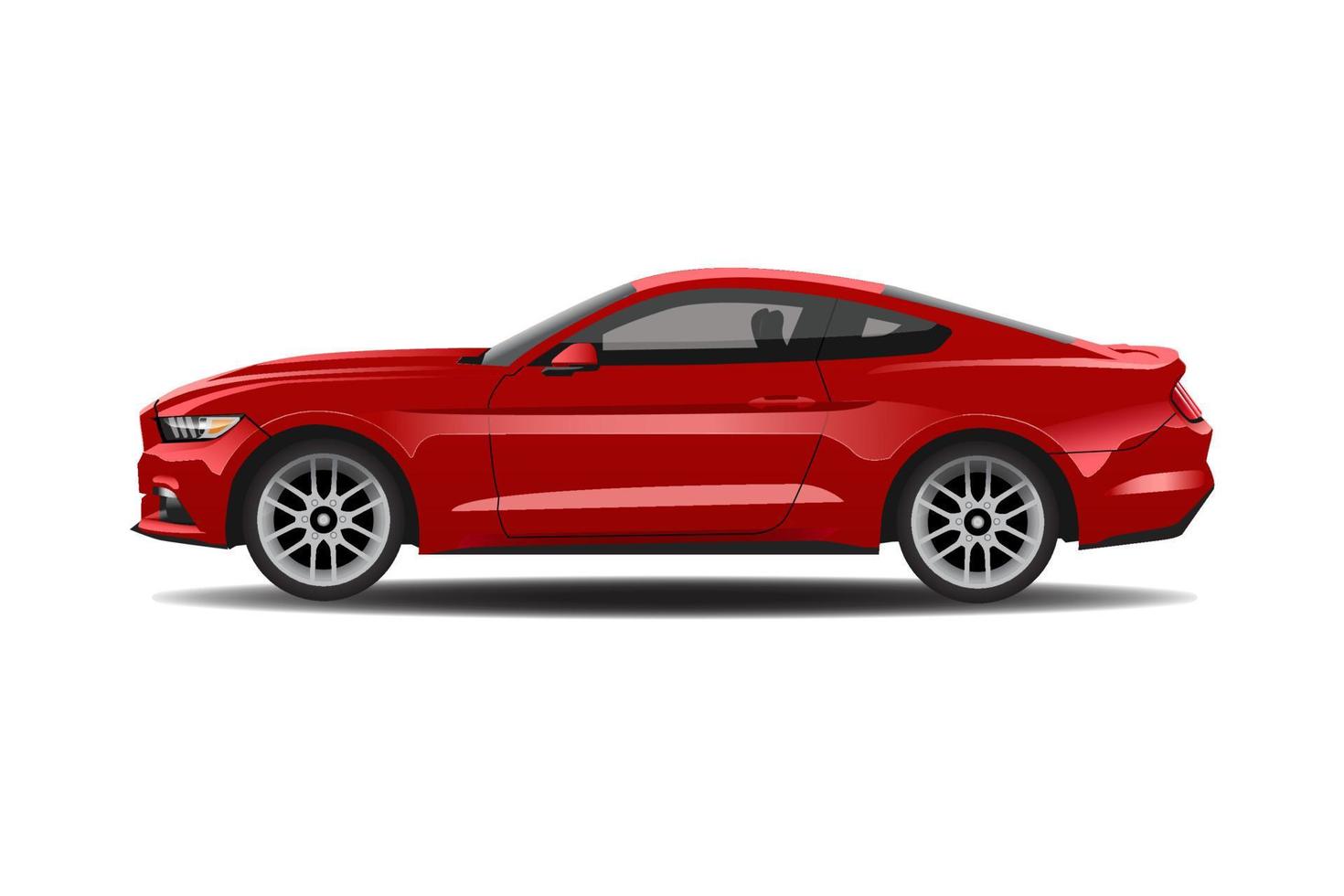 red car illustration vector