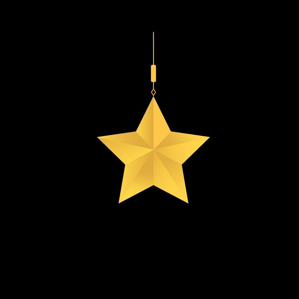plantilla de elemento de diseño de icono de estrella de ramadán vector