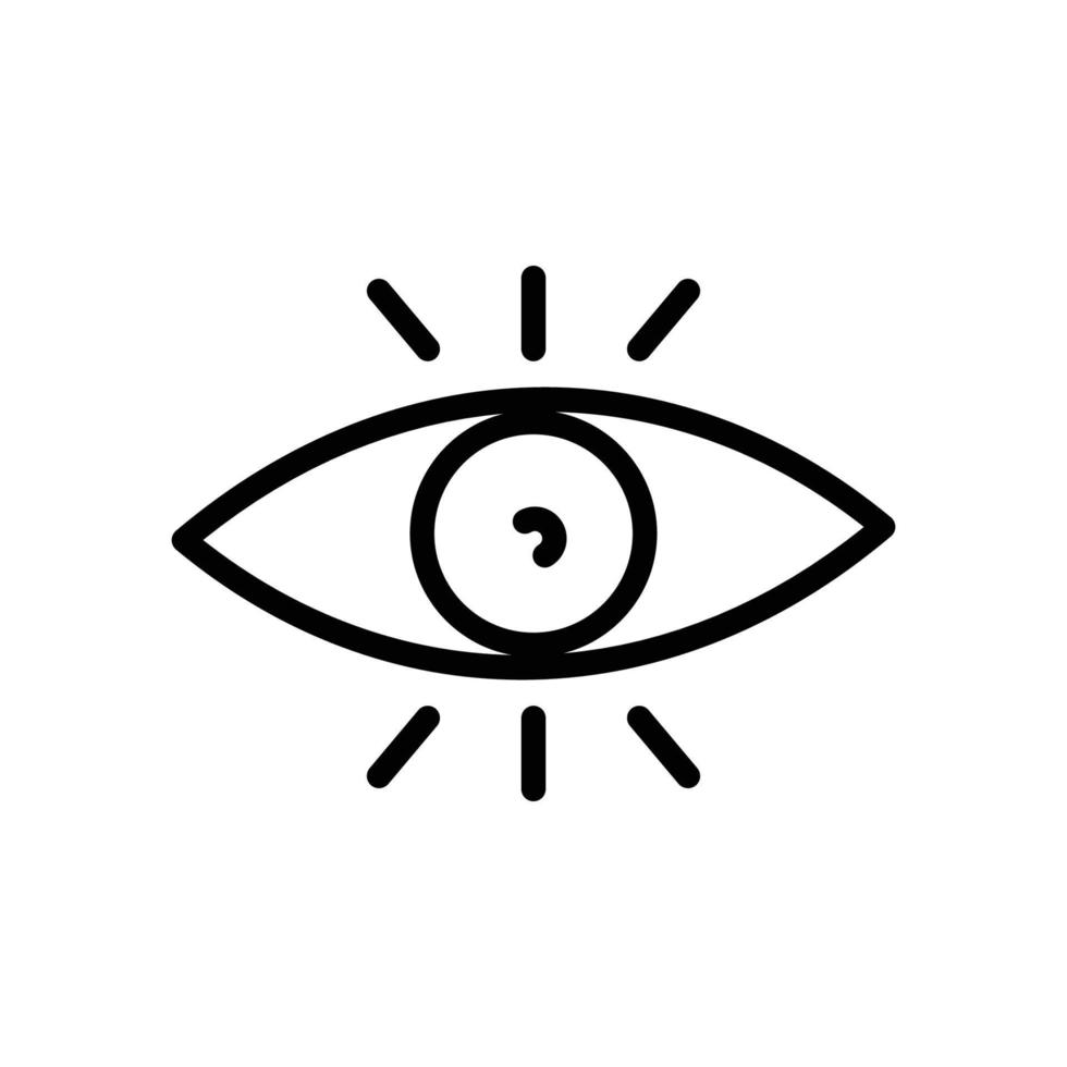 Vision icon. line icon style. suitable for Web page templates. business website icon. simple design editable. Design template vector