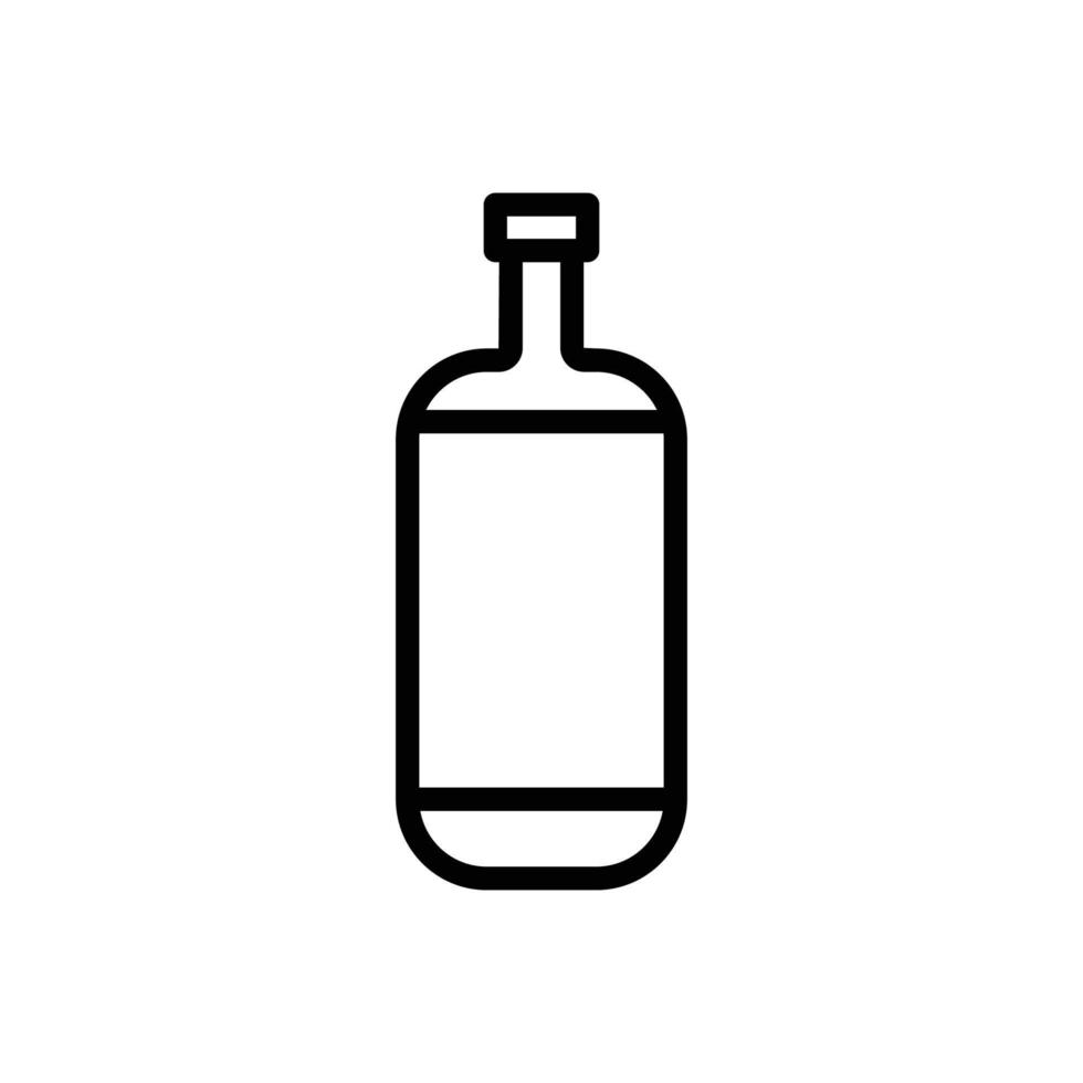 icono de bebida. botella. estilo de icono de línea. adecuado para el icono de bebida de botella. diseño simple editable. vector de plantilla de diseño