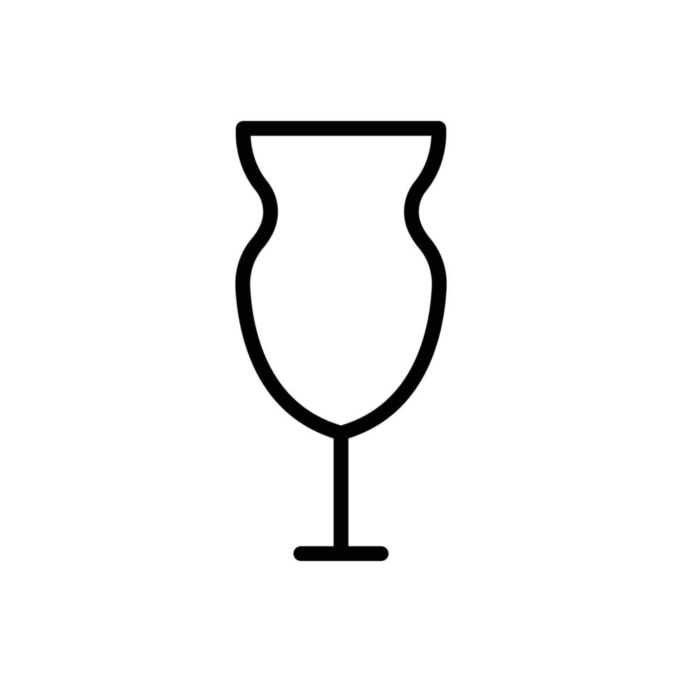 Drink icon. glass. line icon style. suitable for wine drink icon. simple design editable. Design template vector