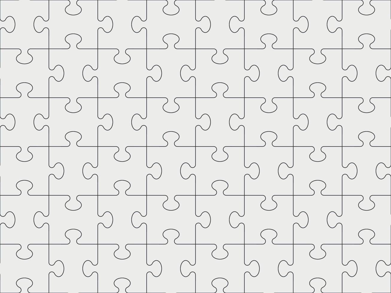 Jigsaw puzzle pieces. vector