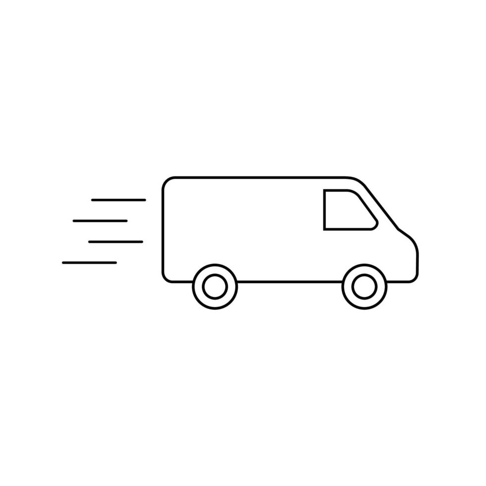 Delivery Truck isolated . Vector illustration