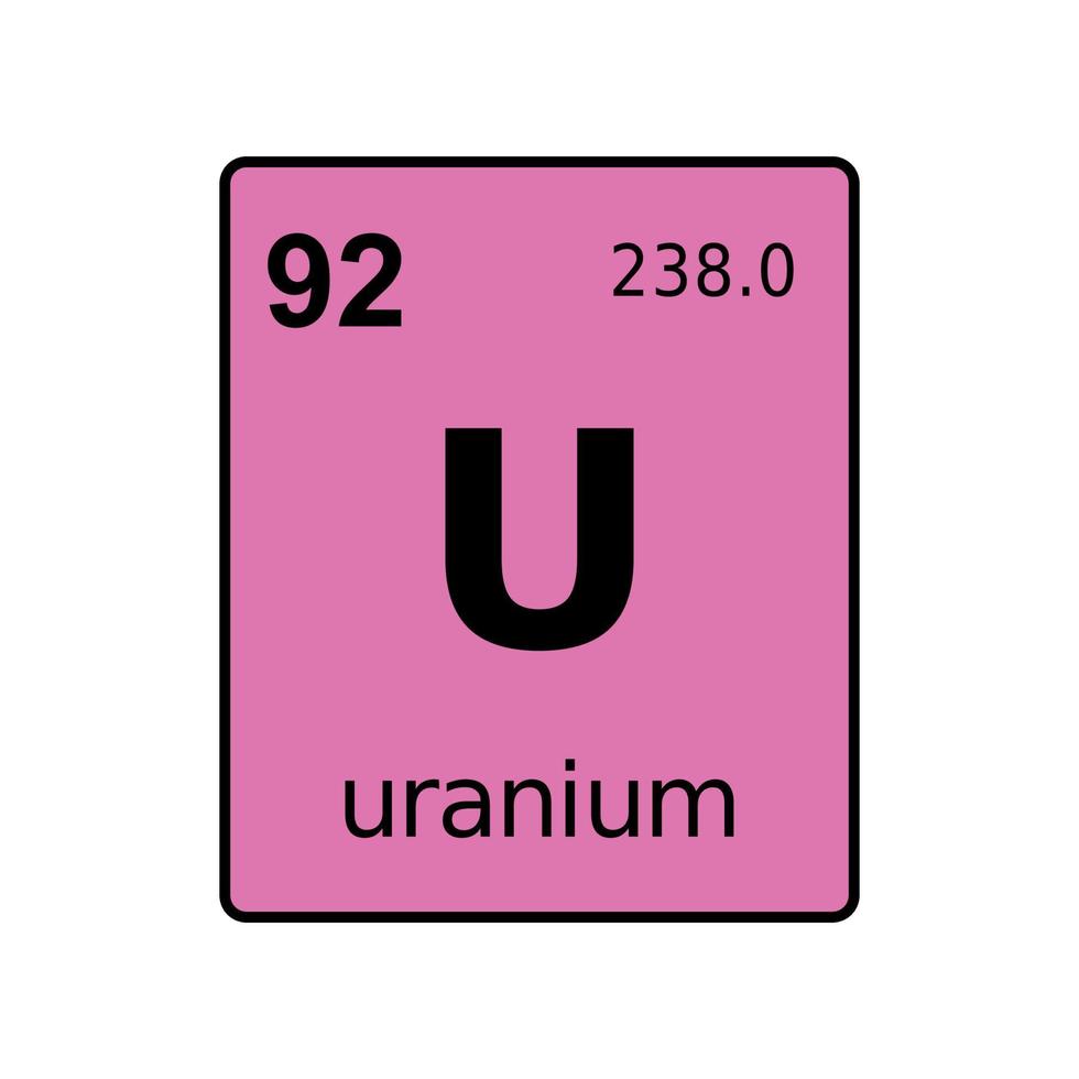 chemical element of periodic table. vector