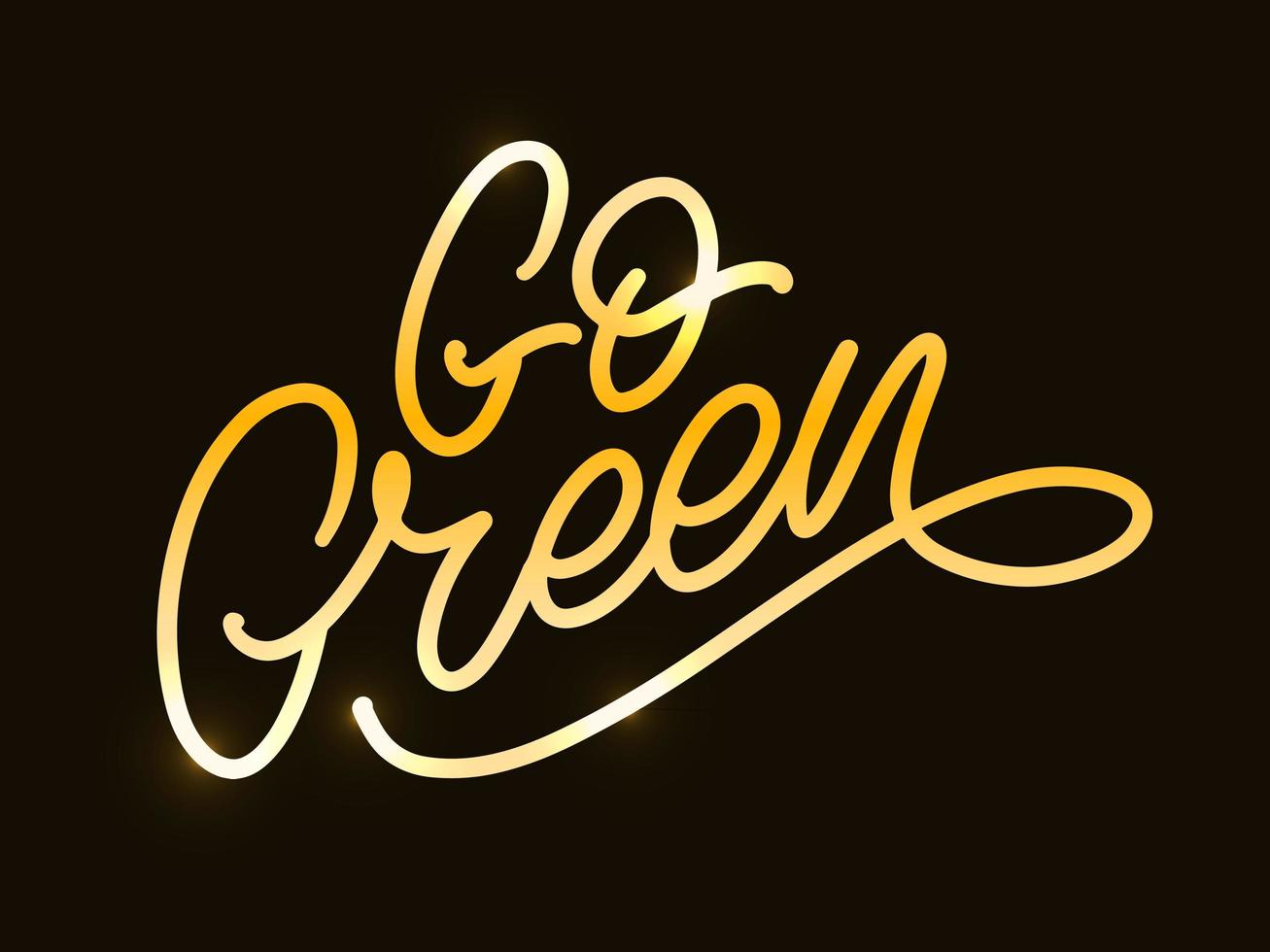 vaya etiqueta verde, letras de pincel de moda, frase inspiradora. concepto vegetariano. Caligrafía vectorial para tienda vegana, cafetería, menú de restaurante, insignias, pegatinas, pancartas, logotipos. tipografía moderna vector