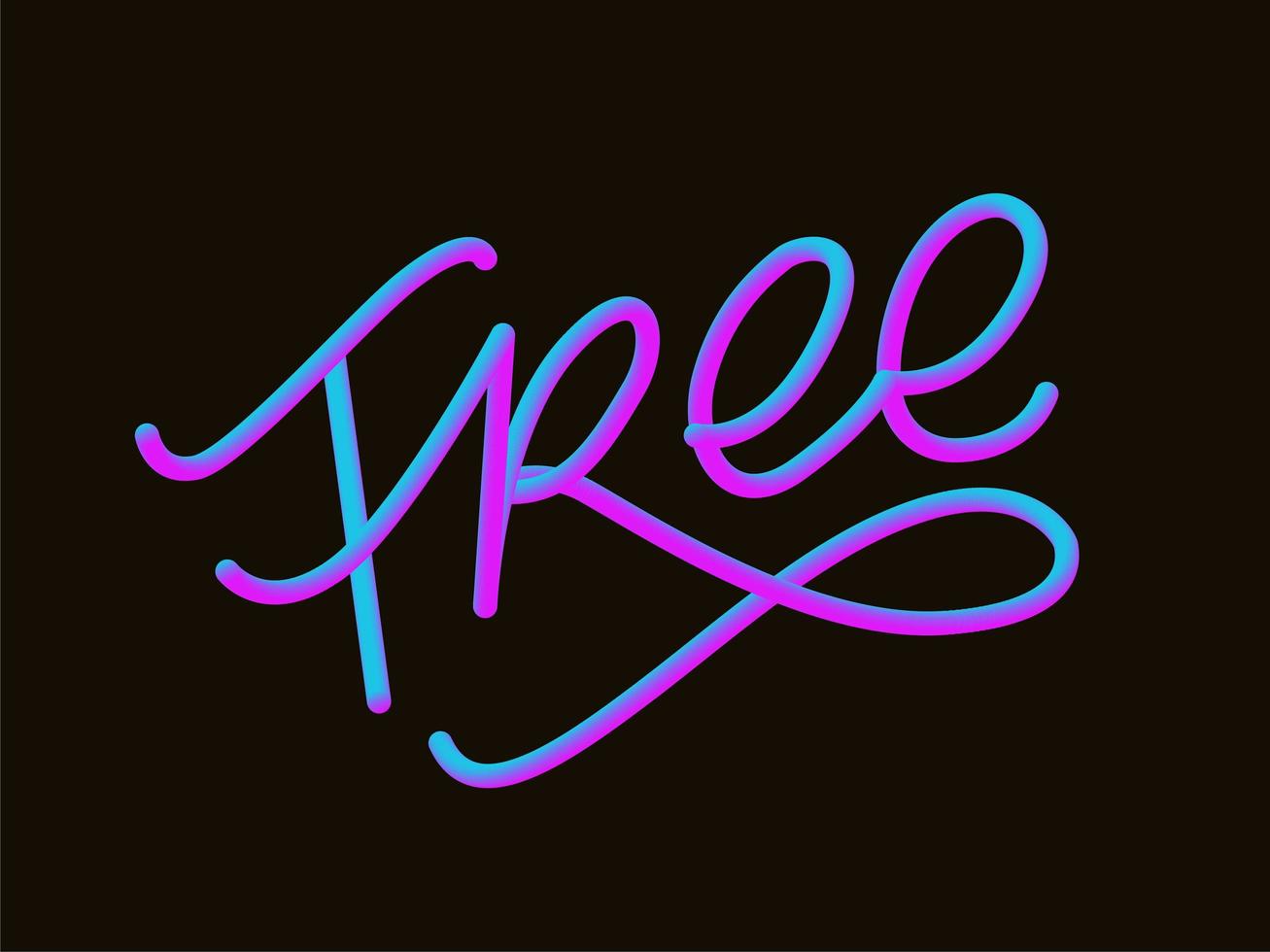 letras escritas a mano libre. pincel de caligrafía vectorial vector