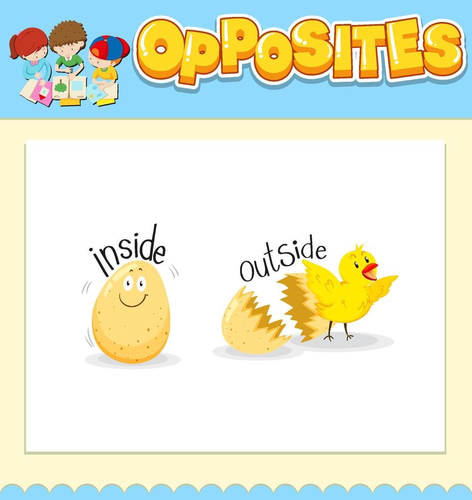 Opposite words for inside and outside vector