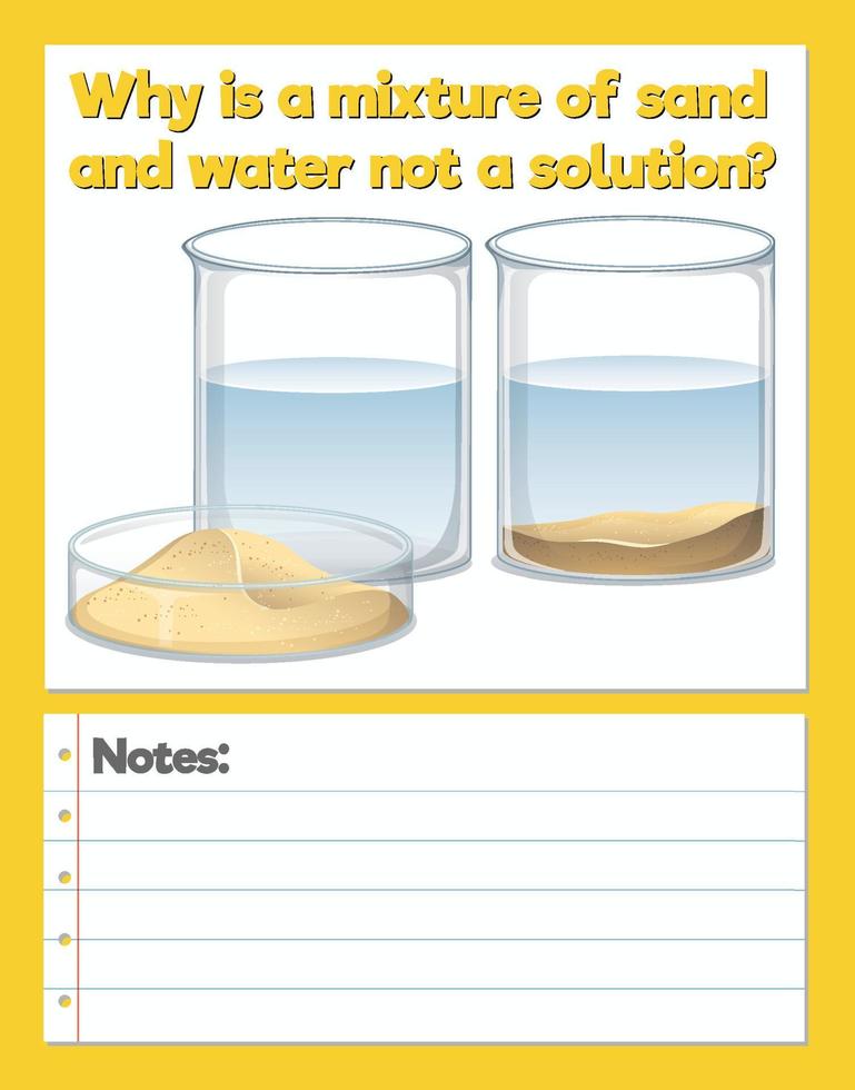 Science Experiment Log Worksheet vector