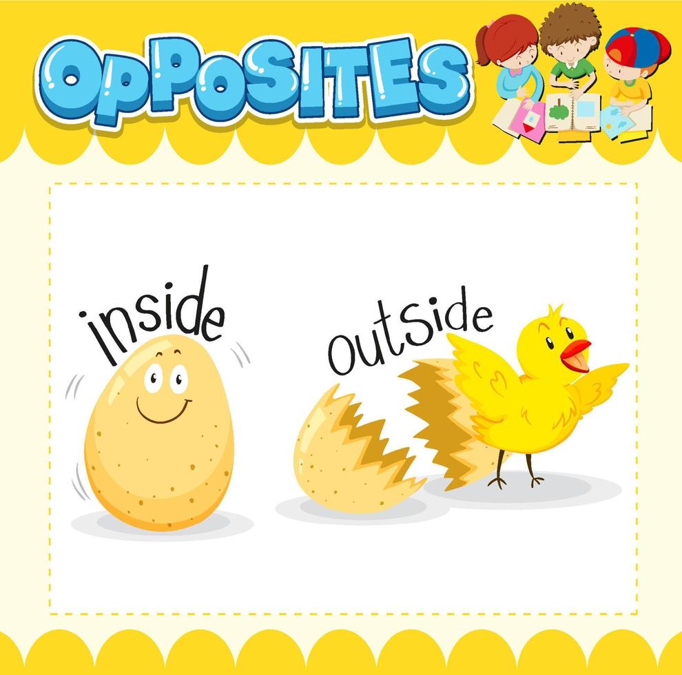 Opposite words for inside and outside vector