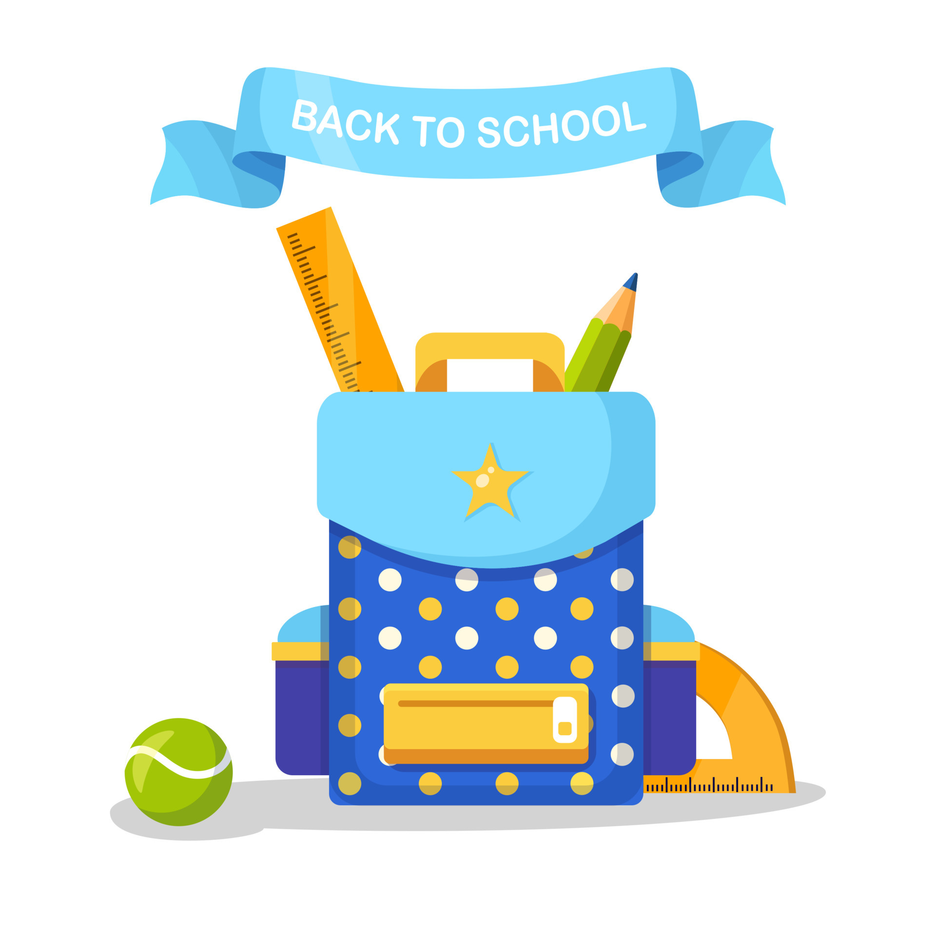 Colorful backpack clipart {Back to school Clip Art}