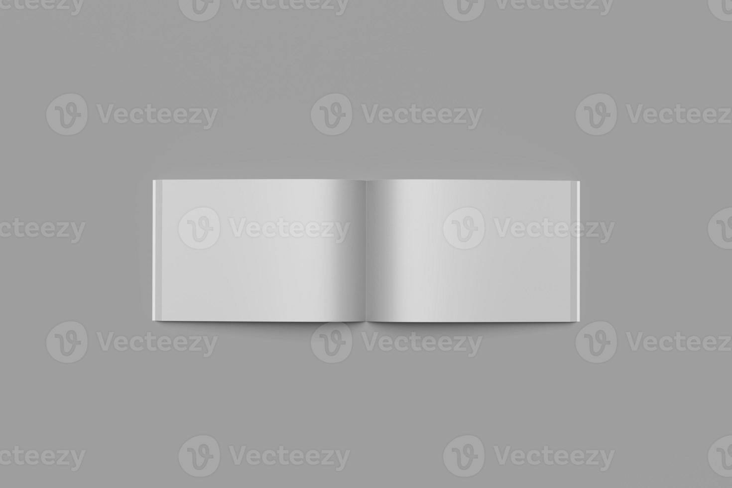 A4 MAGAZINE BROCHURE LANDSCAPE BLANK MOCKUPS photo