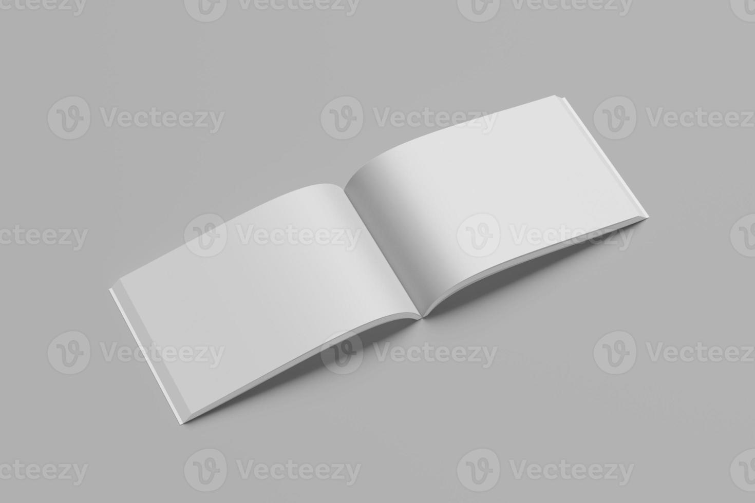 A4 MAGAZINE BROCHURE LANDSCAPE BLANK MOCKUPS photo