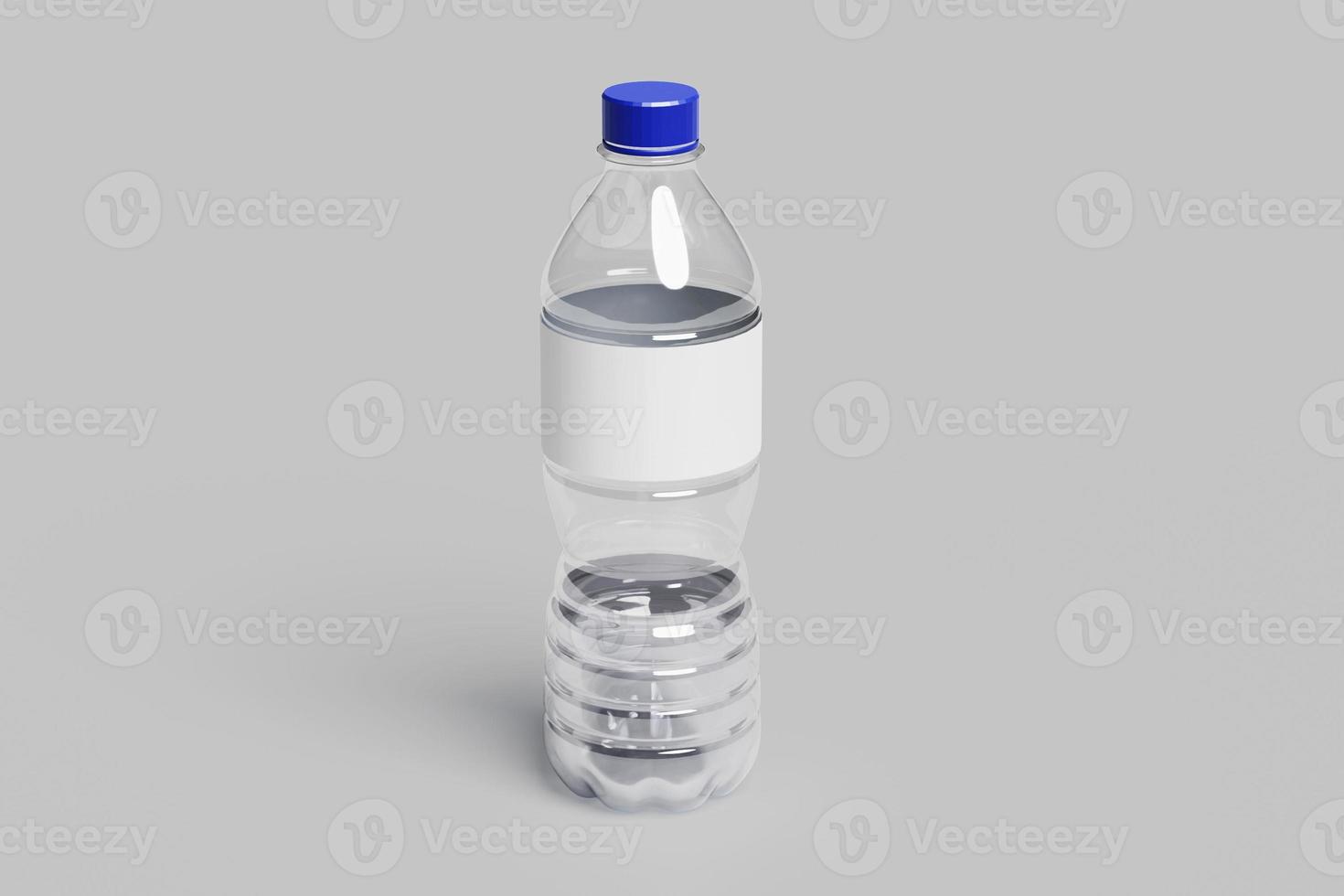 maquetas en blanco de botellas de agua foto