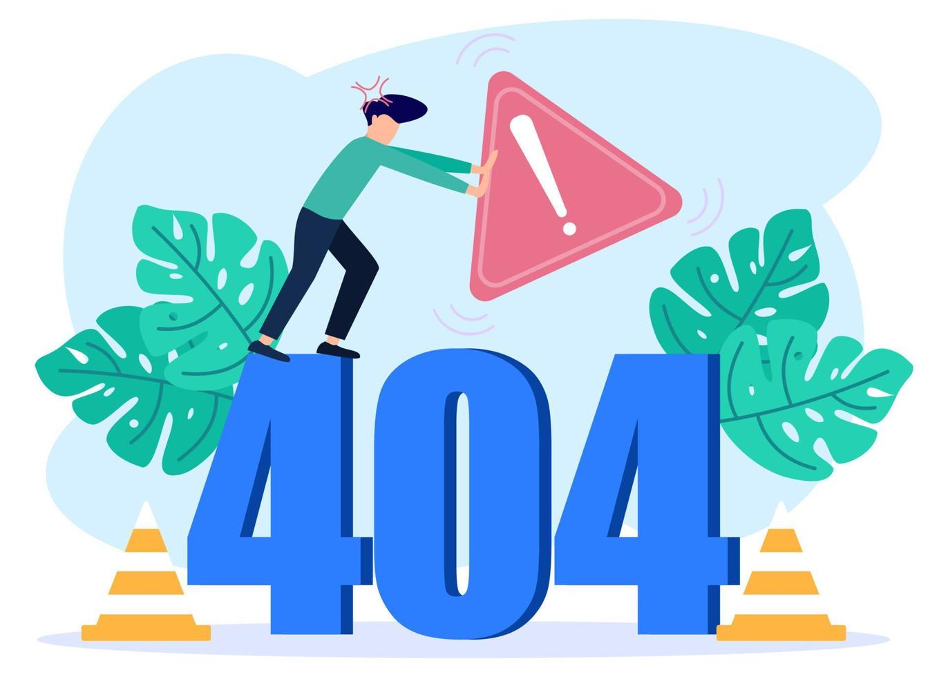 Illustration vector graphic cartoon character of not connected