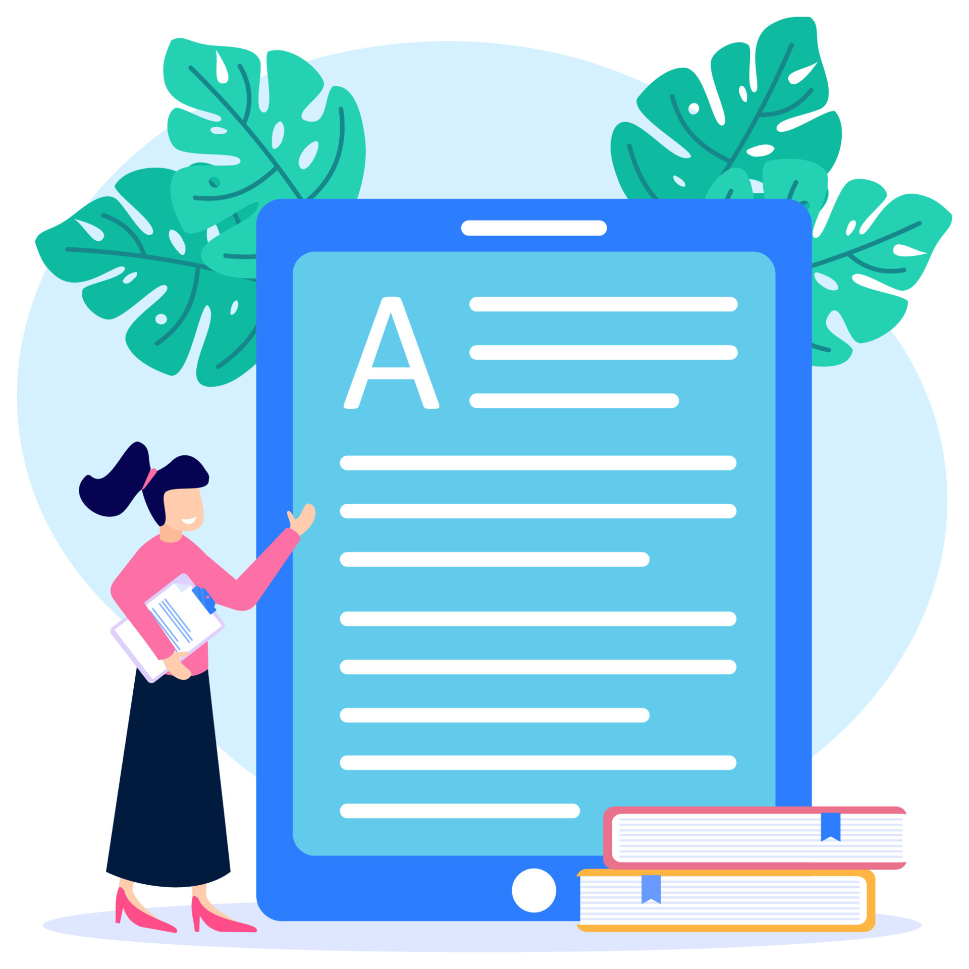 Illustration vector graphic cartoon character of e book 6584763 Vector