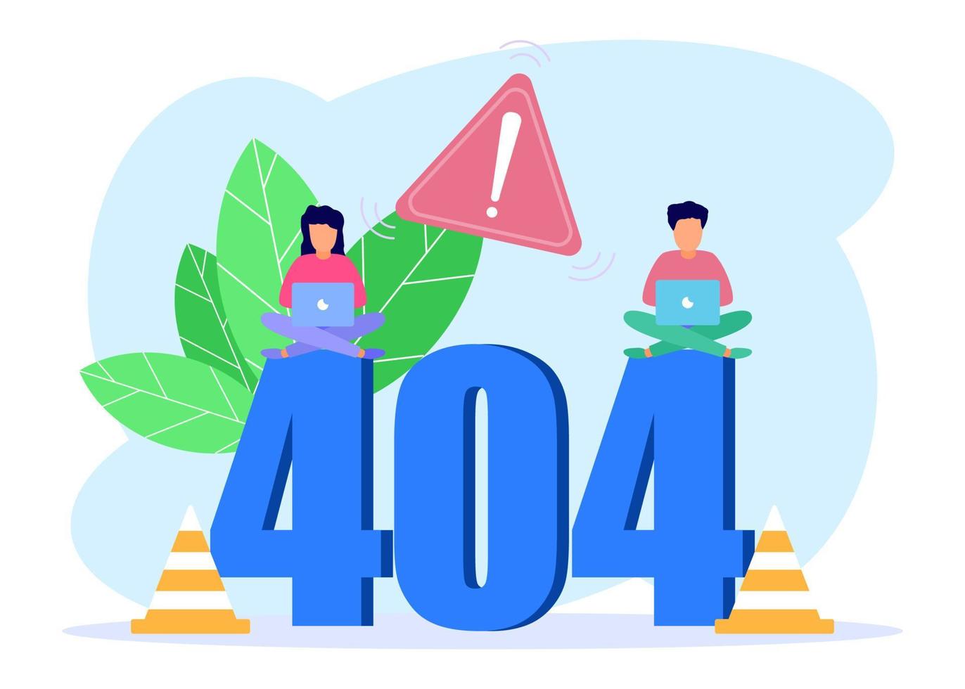 Illustration vector graphic cartoon character of not connected