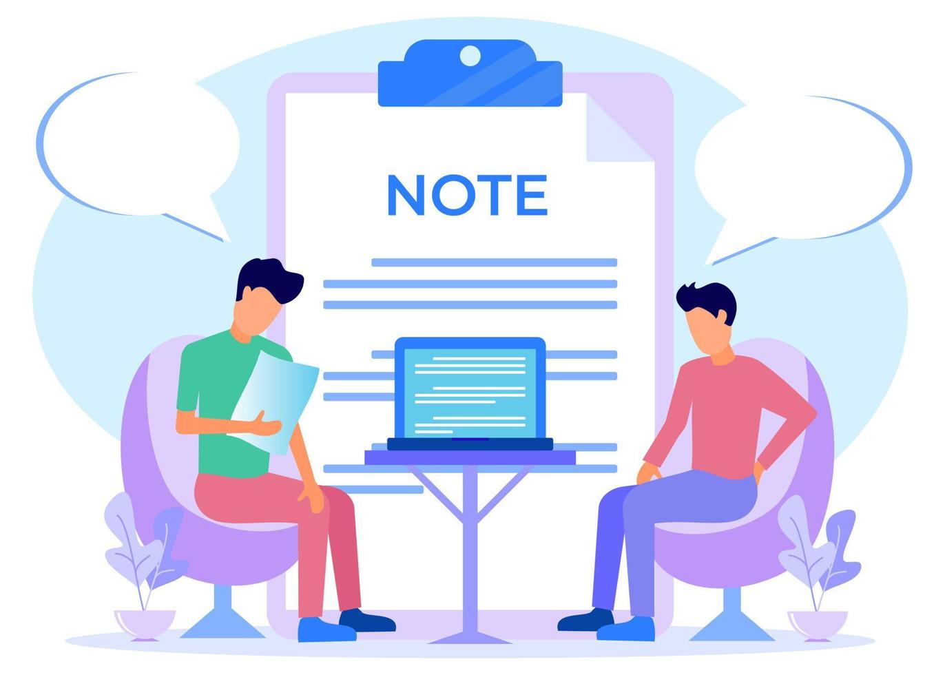 Illustration vector graphic cartoon character of psychological educational consultation