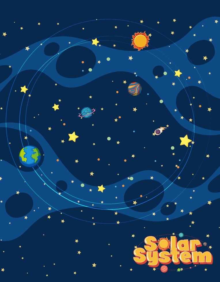 Space element in space background vector