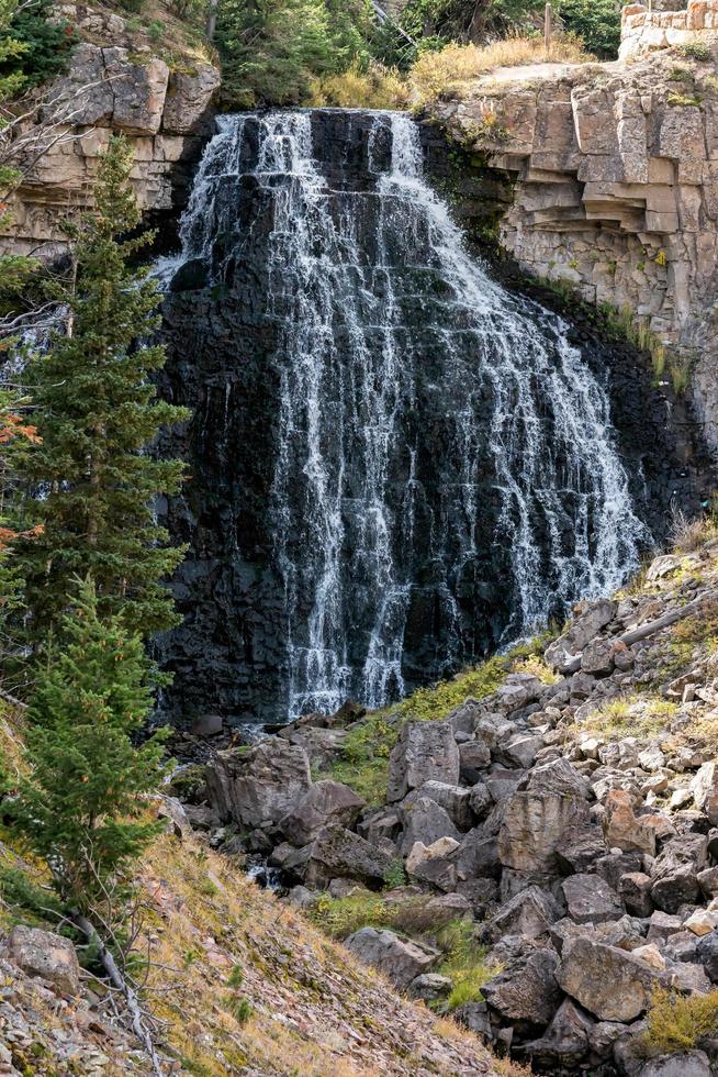 Rustic Falls Waterfall Along Glen Creek near Mammoth Hot Springs photo