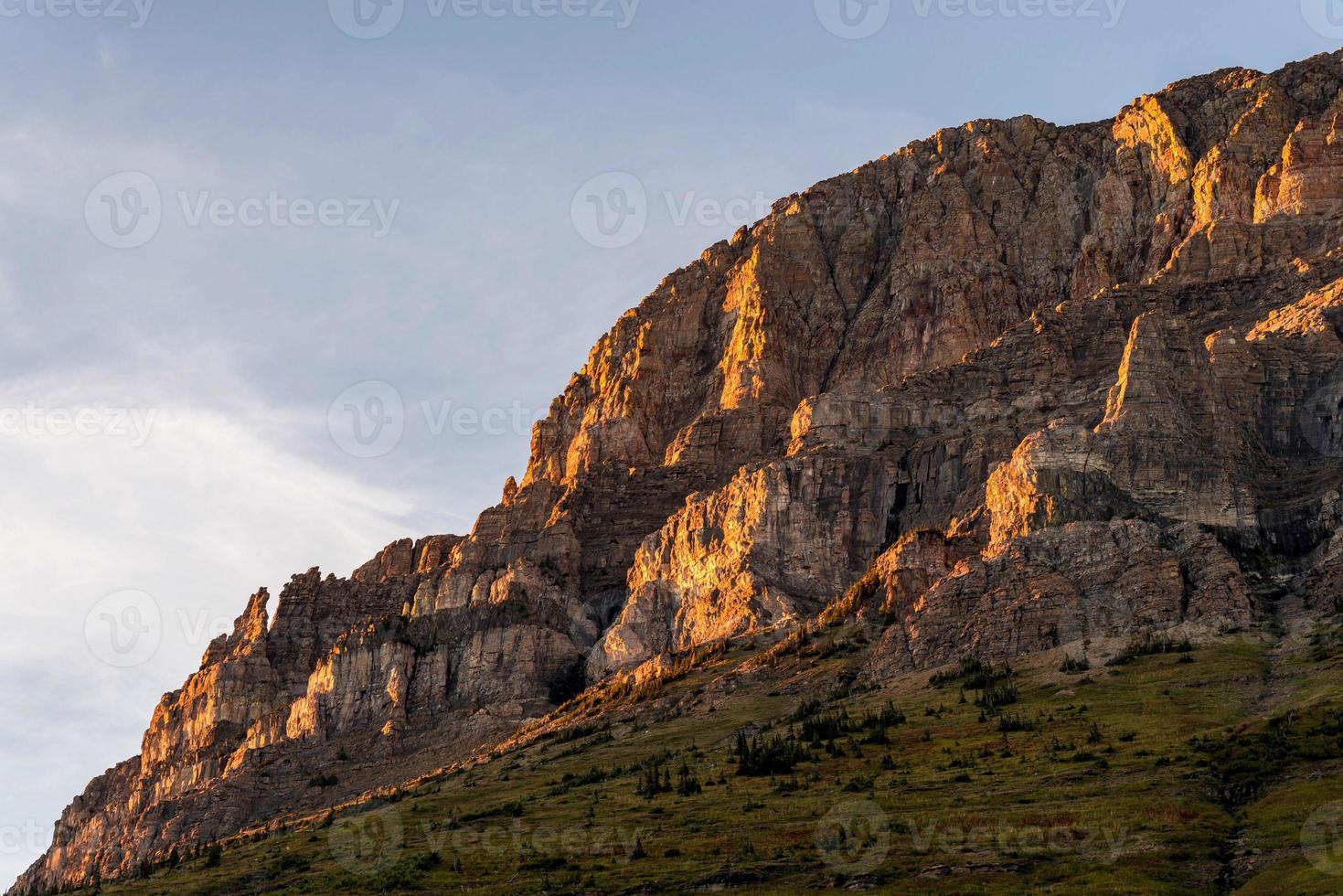 Scenic view of Glacier National Park photo