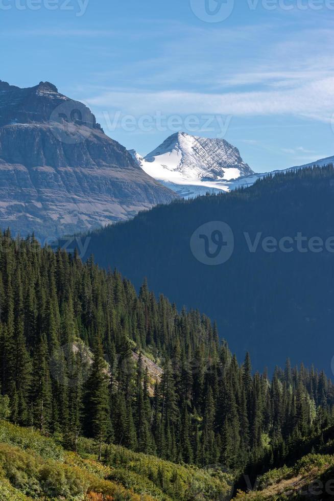 Scenic view of Glacier National Park photo