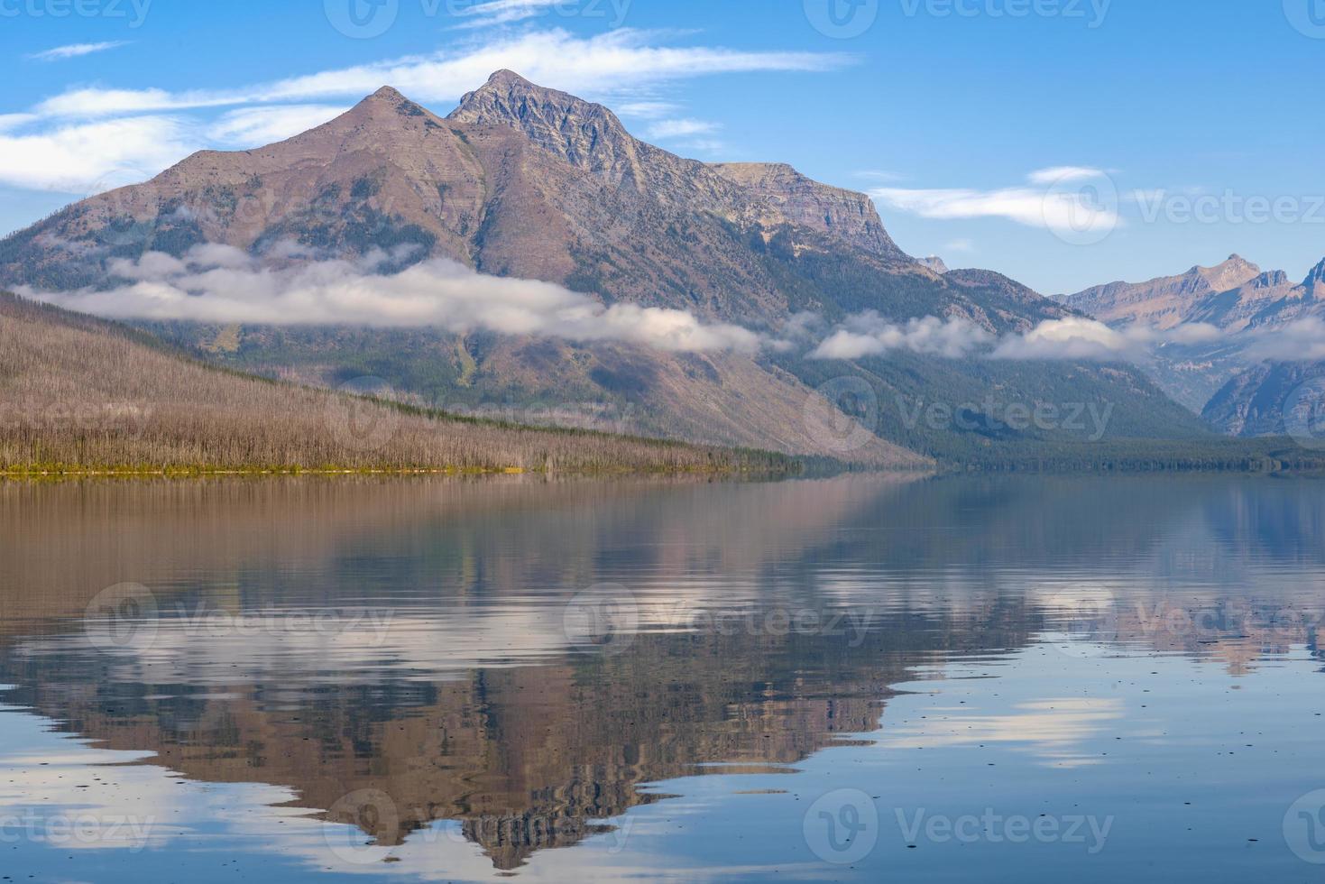 View of Lake McDonald in Montana photo