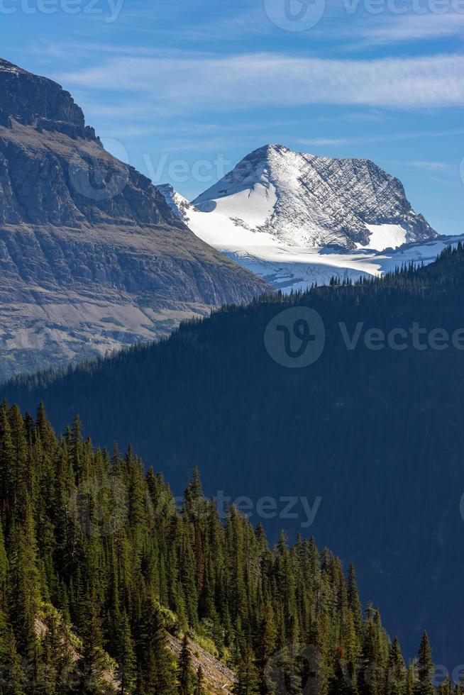 Scenic view of Glacier National Park photo