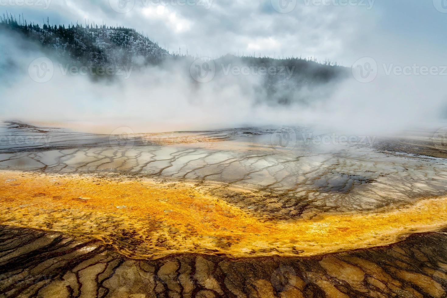 View of the Grand Prismatic Spring photo