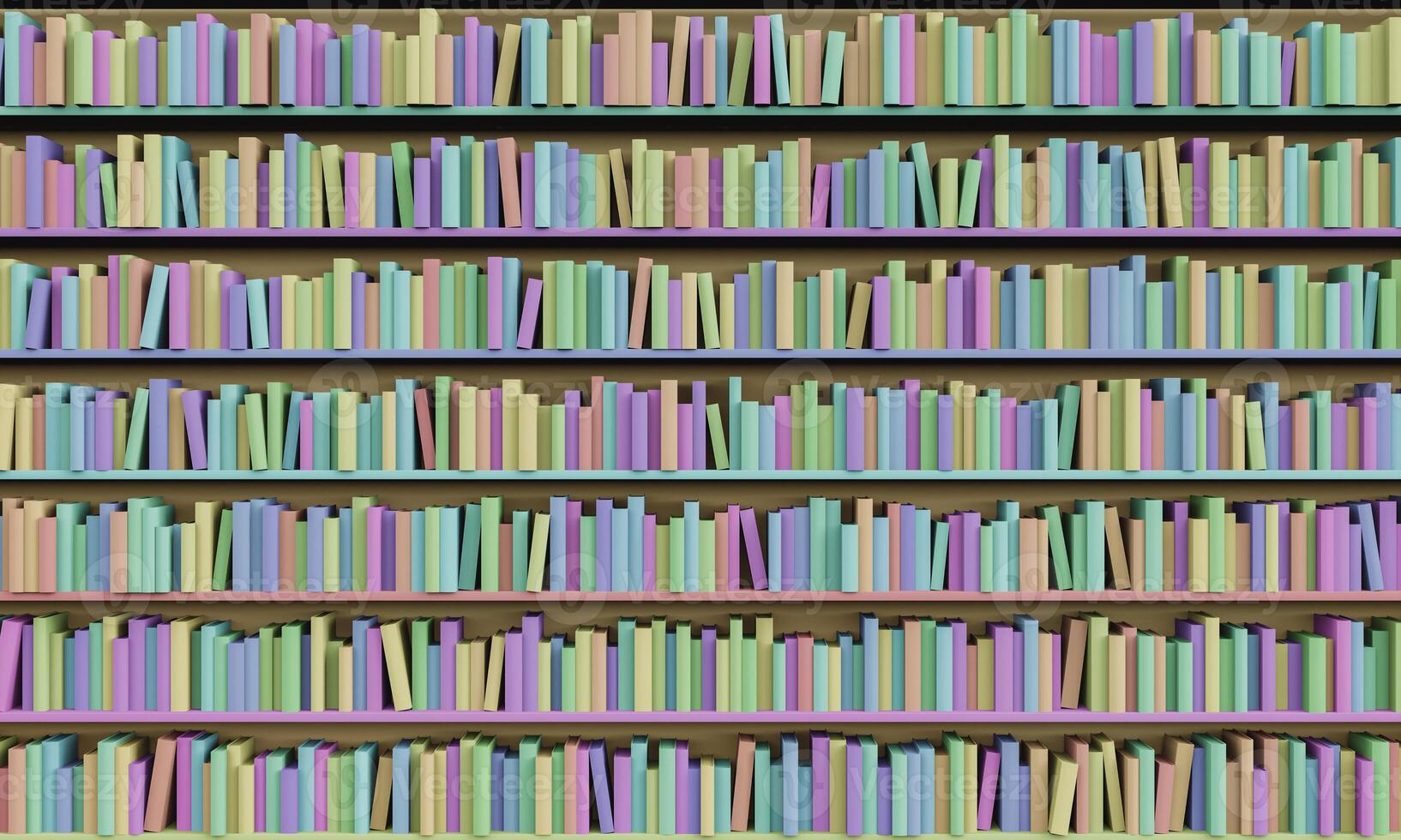 library background full of multicolored books photo