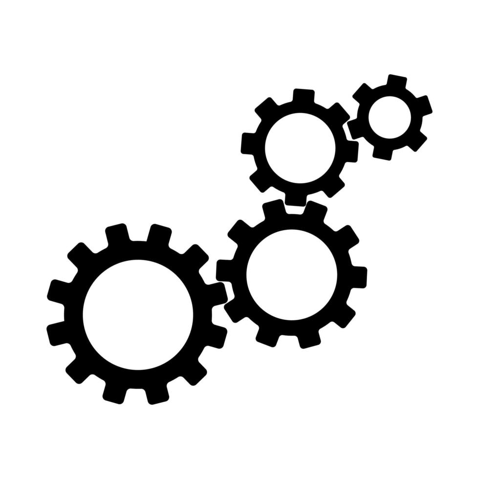 Gear vector icon.