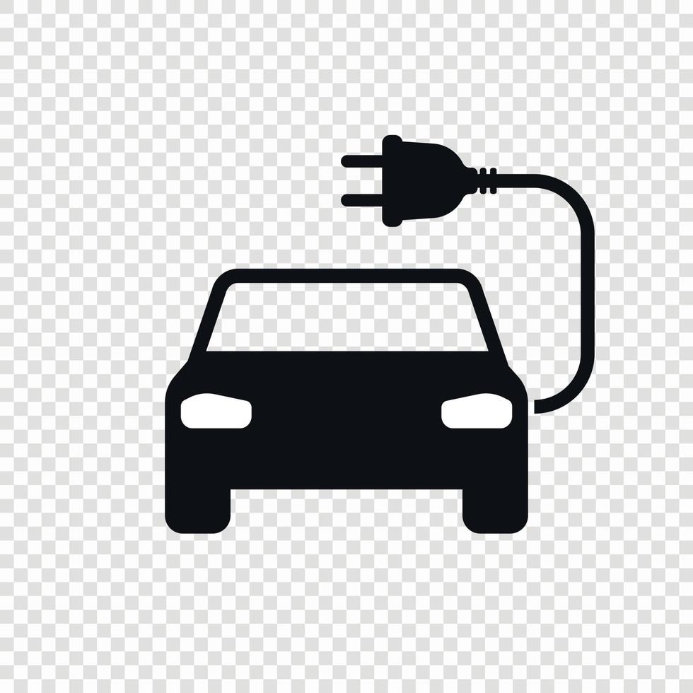 Electric car icon vector