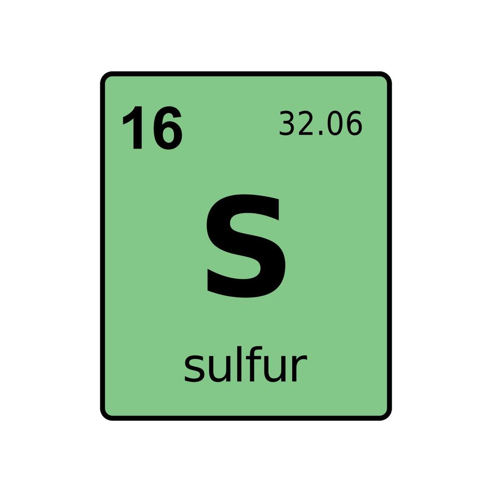 chemical element of periodic table. vector