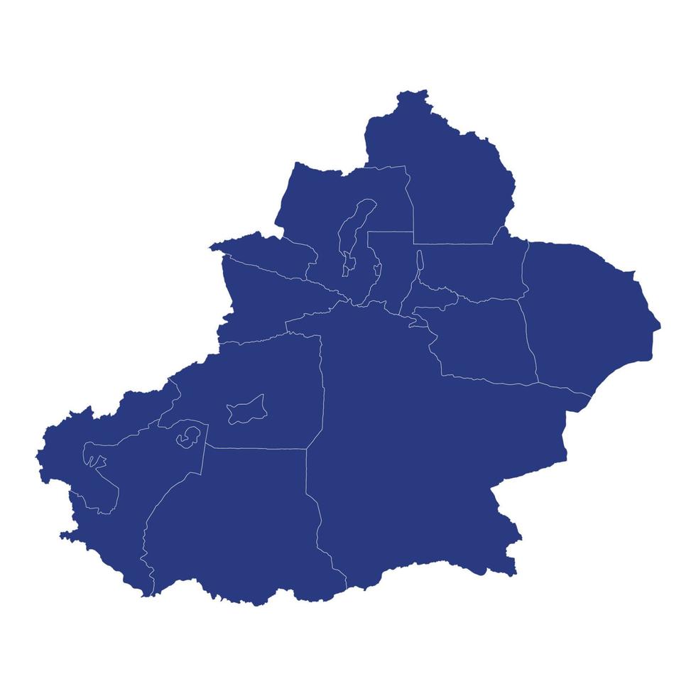 High Quality map is province of China vector