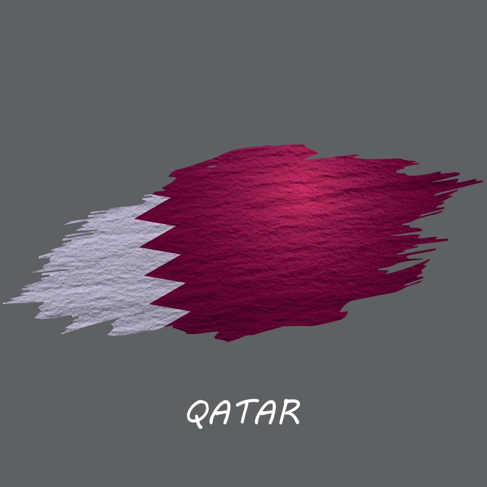 Grunge styled flag vector