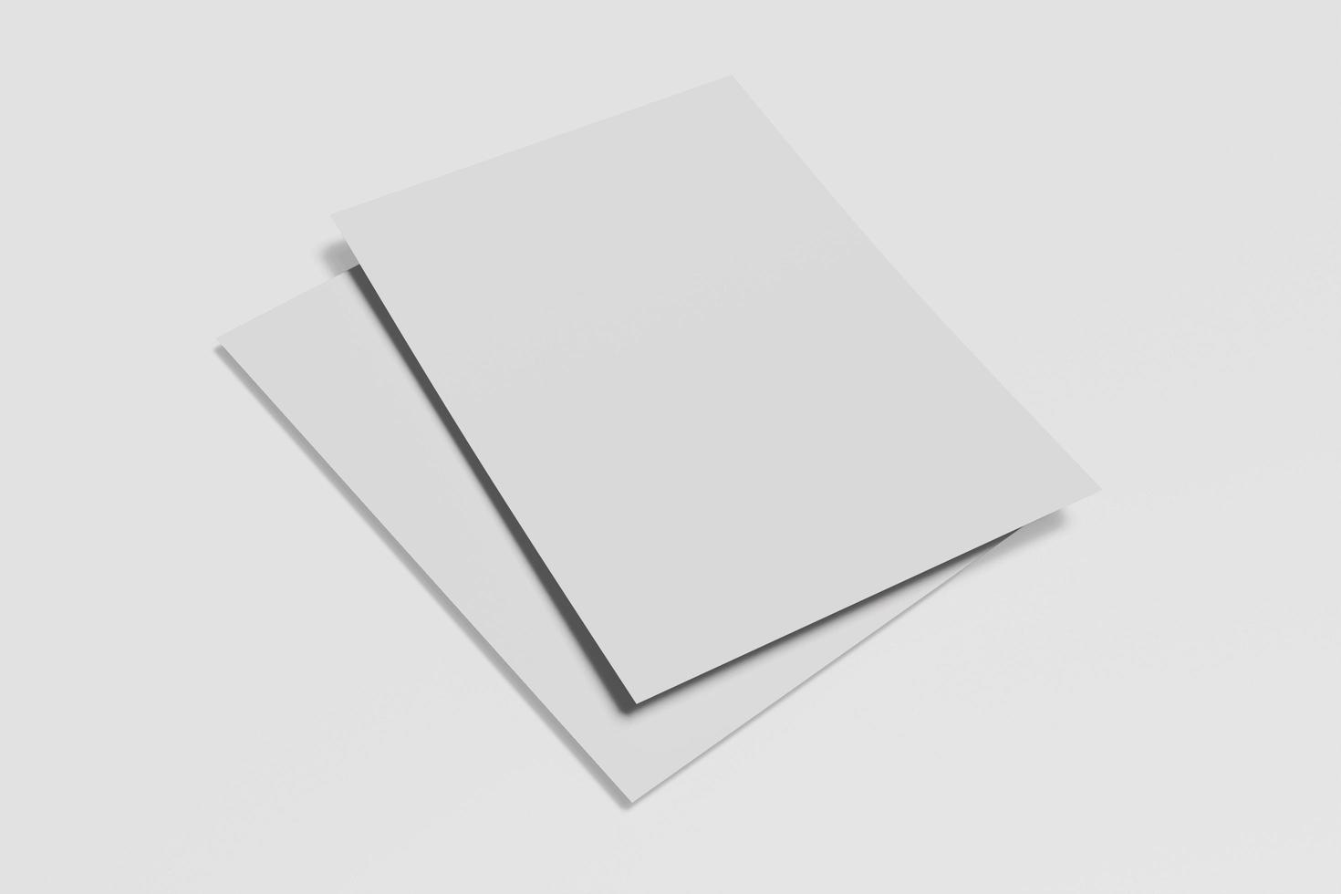 Double paper or flyer blank photo